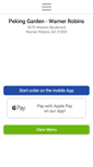 Mobile Screenshot of pekinggardenwarnerrobins.com